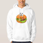 Kasty hamburger met gezicht hoodie (Voorkant)