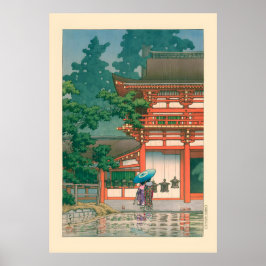 Kasuga heiligdom door Kawase Hasui Poster
