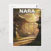Kasuga Taisha Nara Japan Reizen Briefkaart (Voorkant / Achterkant)