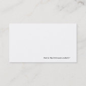 Kat 11, Visitekaartje (Achterkant)