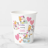 kat 1 kindmeisje papieren bekers (Voorkant)