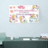 kat 1 kindmeisje verjaardag Banner (Beurs)