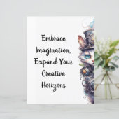 Kat 1 Kitten en hoge hoed waterverf (Staand voorkant)