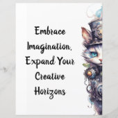 Kat 1 Kitten en hoge hoed waterverf (Voorkant)