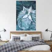 Kat 1 - Naar je staren Canvas Afdruk (Insitu (Slaapkamer))