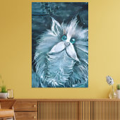 Kat 1 - Naar je staren Canvas Afdruk (Insitu (Woonkamer))