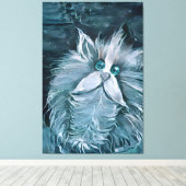 Kat 1 - Naar je staren Canvas Afdruk (Insitu (Houten vloer))