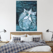 Kat 1 - Naar je staren Canvas Afdruk (Insitu (Slaapkamer))