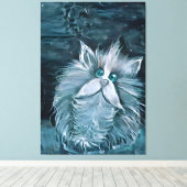 Kat 1 - Naar je staren Canvas Afdruk (Insitu (Houten vloer))