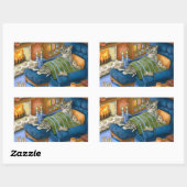 kat 459 rechthoekige sticker (Vel)