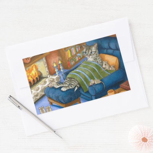 kat 459 rechthoekige sticker (Envelop)