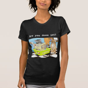 kat 464 zwart T-shirt
