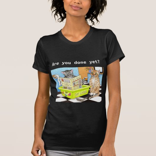 kat 464 zwart T-shirt (Voorkant)