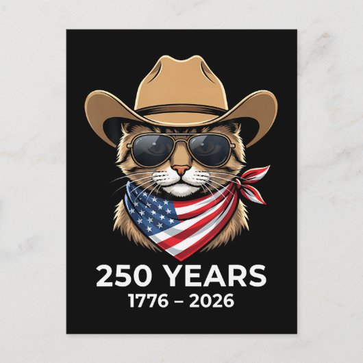 Kat 4 juli briefkaart (Voorkant)