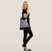 Kat 4 juli Mannen Women USA American Flag Tote Bag (Op model)