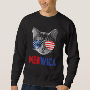 Kat 4 juli Meowica Merica Mannen Usa American F Trui