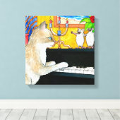 kat 506 canvas afdruk (Insitu (Houten vloer))