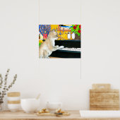 Kat 506 met piano poster (Keuken)