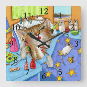 Kat 508 vierkante klok