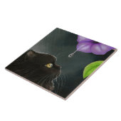 Kat 514 zwart Perzisch Tegeltje (Zijkant)