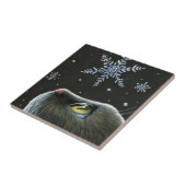 Kat 532 Sneeuwvlokken Tegeltje (Zijkant)