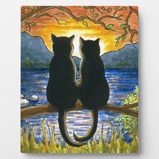 Kat 582 zwarte katten fotoplaat (Voorkant)