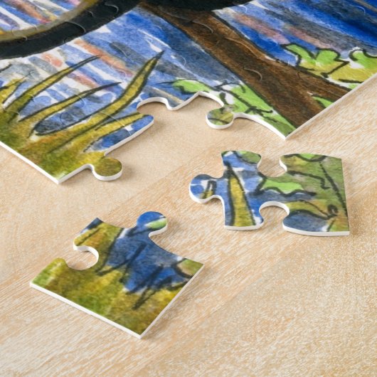 Kat 582 zwarte katten legpuzzel (Zijkant)