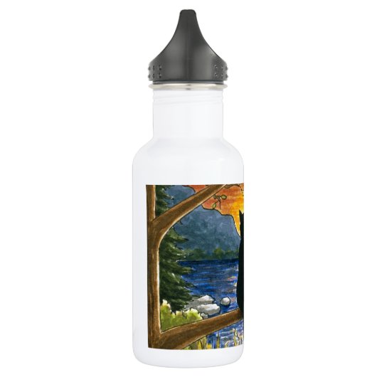 Kat 582 zwarte katten waterfles  (Links)