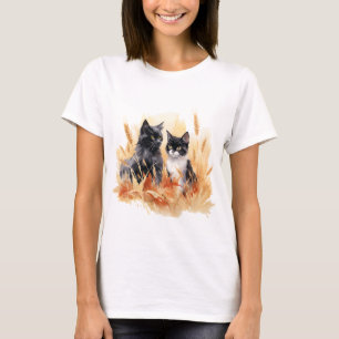 Kat 5 in herfst T-shirt