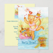 Kat 5e verjaardag van de poolpartij kaart (Voorkant / Achterkant)