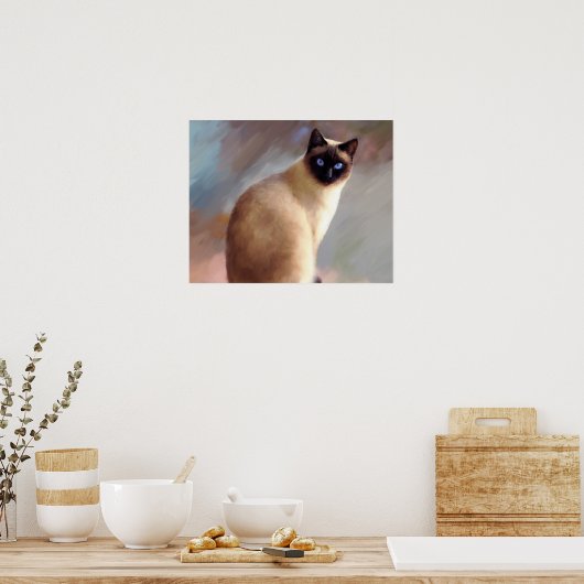 Kat 613 siamese poster (Keuken)