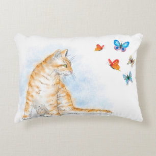 Kat 616-vlinder decoratief kussen