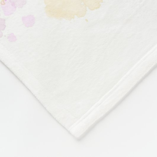 Kat 618 wit fleece deken (Hoek)