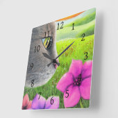 kat 647 bloem vierkante klok (Hoek)