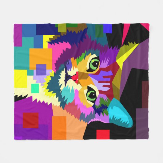 kat 656 fleece deken (Voorkant (Horizontaal))