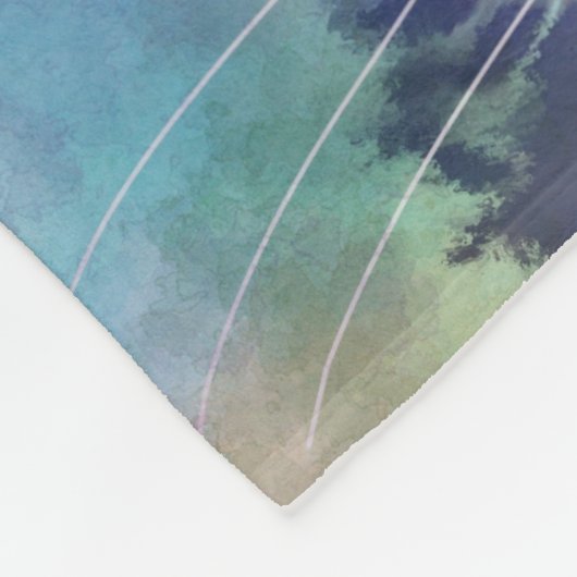 kat 663 meerkleurige kat fleece deken (Hoek)