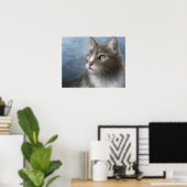 Kat 682 blauw poster (Thuiskantoor)
