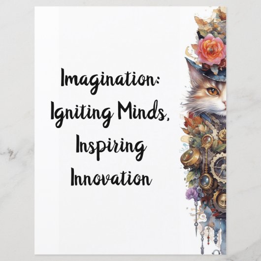 Kat 6 Kitten en hoge hoed waterverf (Voorkant)