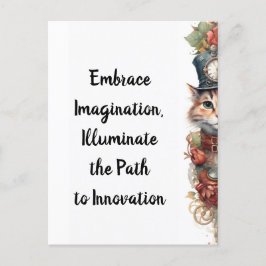 Kat 7 Kerstvakantie kitten Briefkaart