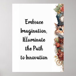 Kat 7 Kerstvakantie kitten Poster