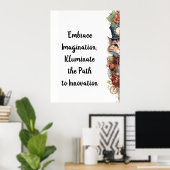 Kat 7 Kerstvakantie kitten Poster (Thuiskantoor)