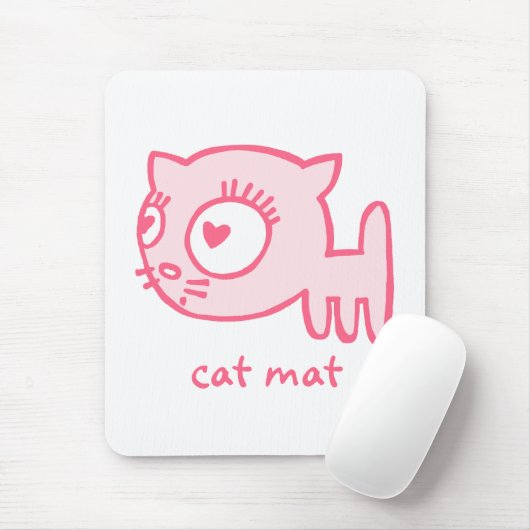 Kat-a-porter kattenmat Mousepad Muismat (Met muis)