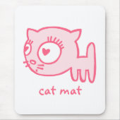Kat-a-porter kattenmat Mousepad Muismat (Voorkant)