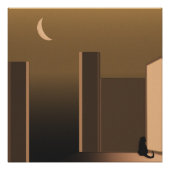 Kat aan de deur perfect poster (Voorkant)