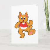 Kat aan het Rennen Kaart (Voorkant)