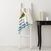 Kat Aangepast fotocollage Gladde Grenzen Wit Blauw Sherpa Deken (In situ)