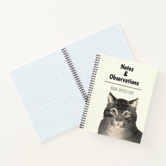  Kat - Aangepaste Currier & Ives Victoriaans Notitieboek (Binnen)