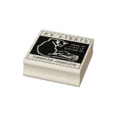 kat, aangepaste ex libris boek rubberstempel (Stempel)