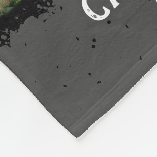 Kat Aangepaste foto Collage Faded Grenzen zwart gr Fleece Deken (Hoek)