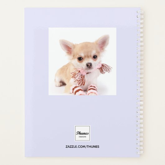 Kat aangepaste foto lavendel 2026 planner (Achterkant)